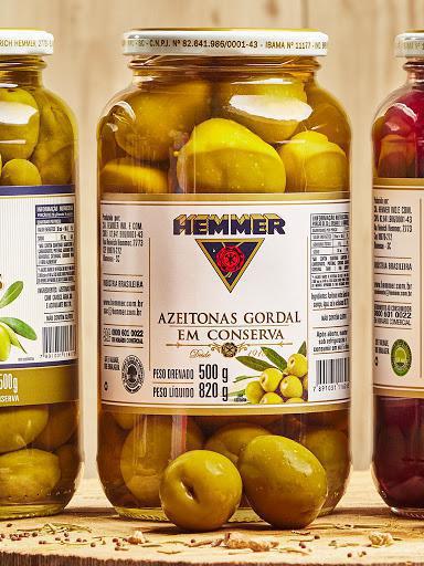 AZEITONA VERDE HEMMER GORDAL VIDRO 500G