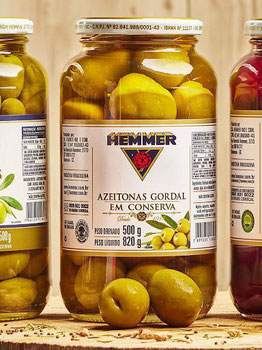 AZEITONA VERDE HEMMER GORDAL VIDRO 500G