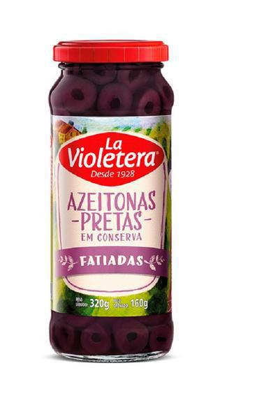 AZEITONAS PRETAS FATIADAS LA VIOLETERA 320G