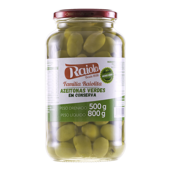 AZEITONAS RAIOLA VERDE 500G