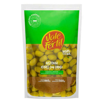 AZEITONAS VALE FERTIL C/CAROCO SACHET 500G
