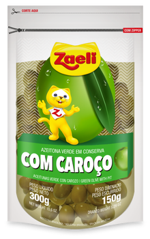 AZEITONAS ZAELI C/ CAROCO PREMIUM 150G