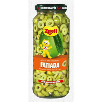 AZEITONAS ZAELI VERDE FAT 170G