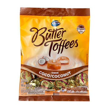 BALA ARCOR BUTTER TOFFES COCO 100G