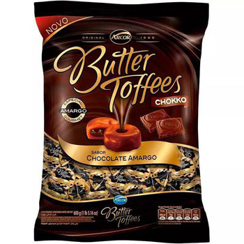 BALA BUTTER TOFFEES CHOC AMARGO 600G