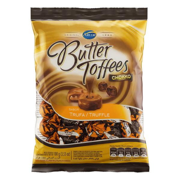 BALA BUTTER TOFFEES CHOKKO TRUFADO 100G