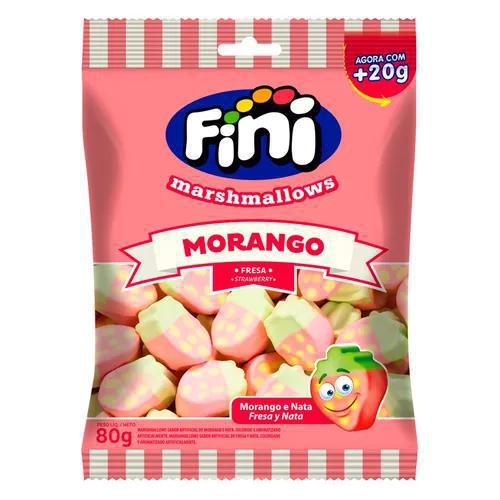 BALA FINI MARSHMALLOWS MORANGO  80G