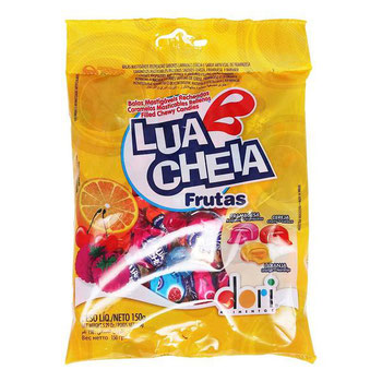 BALA LUA CHEIA FRUTAS DORI 150G