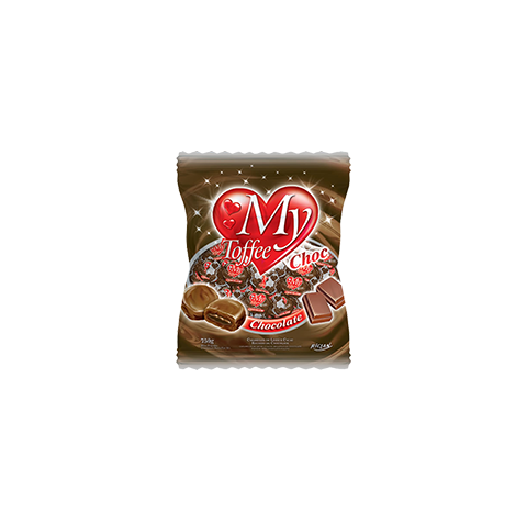 BALA MY TOFFEE LEITE/CHOCOLATE 130G