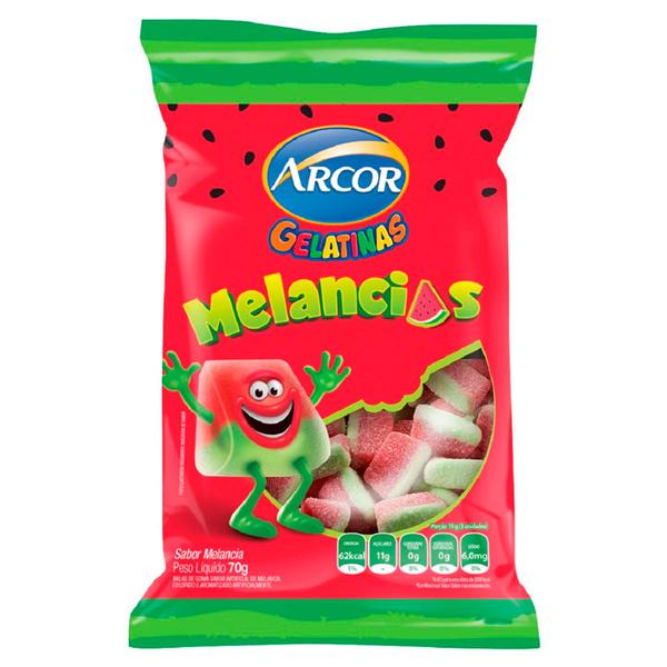 BALAS ARCOR GEL.70G MELANCIAS