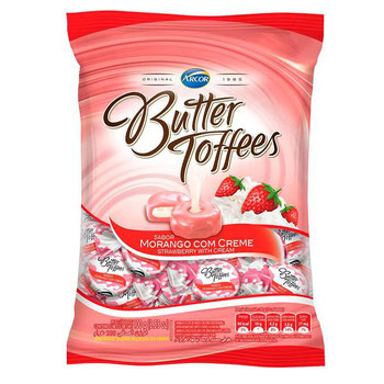 BALAS BUT.TOFFEES 100G MORANGO