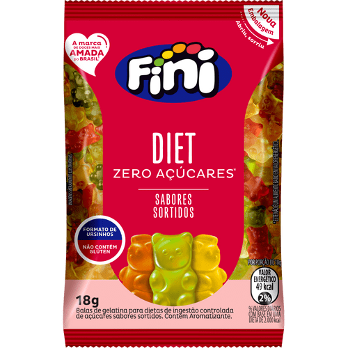 BALAS DE GELATINA DIET 18G