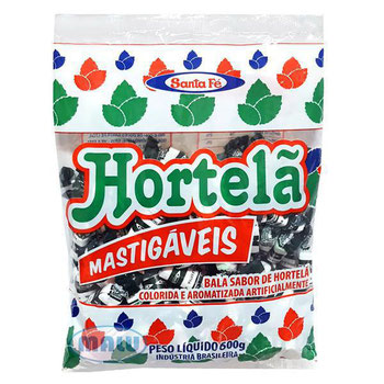 BALAS SANTA FE HORTELA MASTIGAVEIS 600G