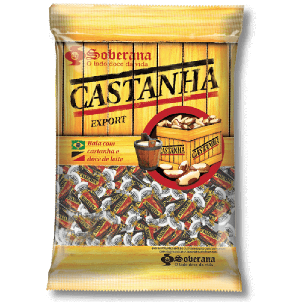 BALAS SOBERANA 200G CASTANHA D.LEIT