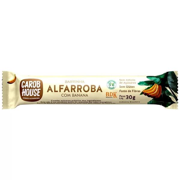 BARRA ALFARROBA C/BANANA S/ADICAO DE ACUCARES 30G
