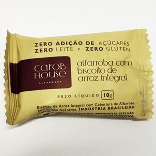 BARRA ALFARROBA C/BISC DE ARROZ INTEG 10G