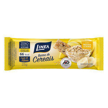 BARRA CEREAL BANANA/AVEIA LINEA ZERO 25G