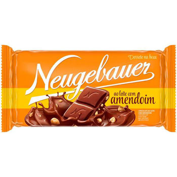 BARRA CHOCOLATE AO LEITE COM AMENDOIM NEUGEBAUER 90G