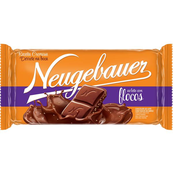 BARRA CHOCOLATE AO LEITE COM FLOCOS NEUGEBAUER 90G