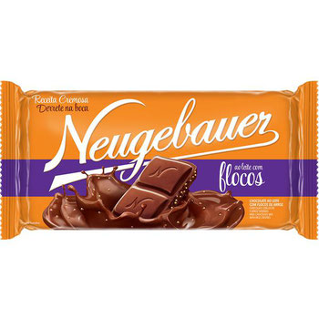 BARRA CHOCOLATE AO LEITE COM FLOCOS NEUGEBAUER 90G