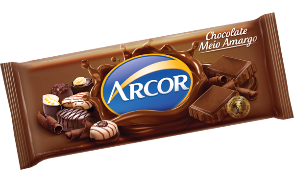 BARRA CHOCOLATE ARCOR MEIO AMARGO 40% 100G