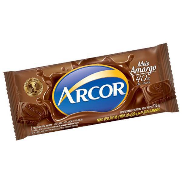 Barra Chocolate Arcor Meio Amargo 40% 80gr
