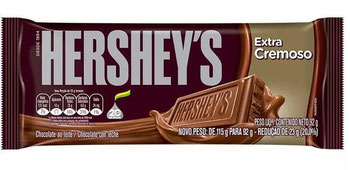 BARRA CHOCOLATE  HERSHEYS EXTRA CREM 92G