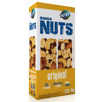 BARRA DE CEREAIS NUTS COM MORANGO 30G
