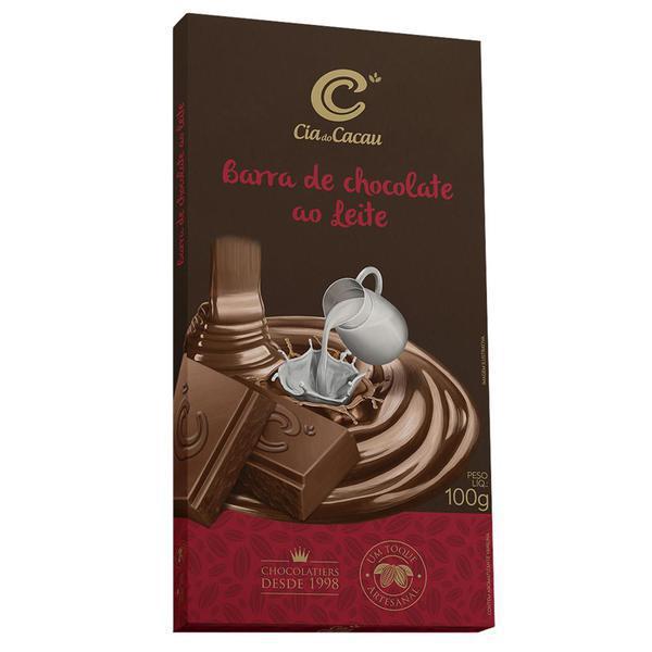 BARRA DE CHOC AO LEITE CIA DO CACAU 100G