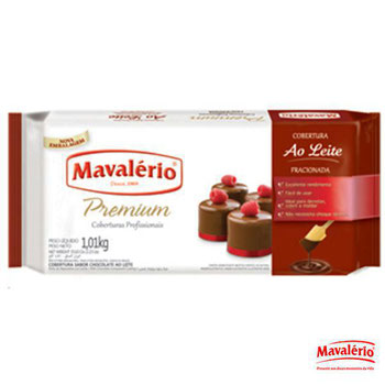 BARRA DE CHOCOLATE AO LEITE MVALERIO 1,01KG