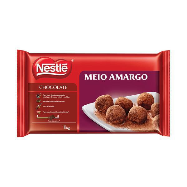 BARRA DE CHOCOLATE AO MEIO AMARGO NESTLE 1KG