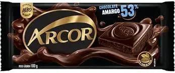 BARRA DE CHOCOLATE ARCOR CHOC  AMARGO 53% 100G