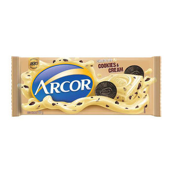 BARRA DE CHOCOLATE BRANCO COM COOKIES 100G