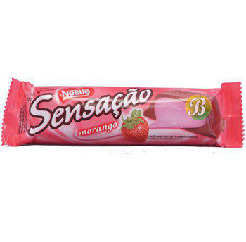 BARRA DE CHOCOLATE SENCACAO MORANGO 38G
