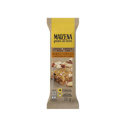 BARRA MAIZENA GRAOS DO BEM CASTANHA 20G