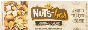 BARRA  NUTS BAR CAST E SEMENTES 25G