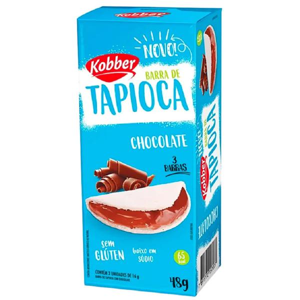 BARRA TAPIOCA KOBBER CHOCOLATE C/3 48G