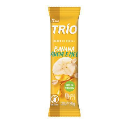 BARRA TRIO LIGHT BANANA AVEIA 20G S/LACTOSE