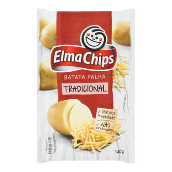 BATATA PALHA ELMA CHIPS NA MESA 140G