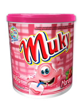 BEBIDA LACTA EM PO MUKY MORANGO 400G PT