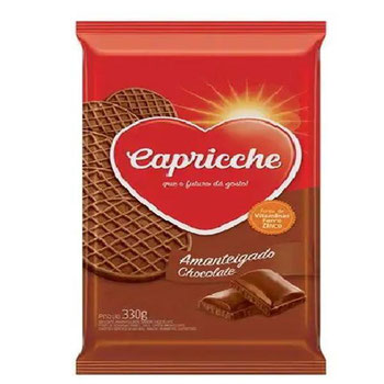 BISC AMANTEIGADO CAPRICCHE CHOCOLATE 330G
