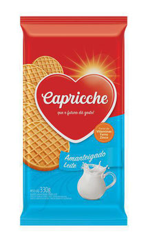 BISC AMANTEIGADO CAPRICCHE LEITE 330G