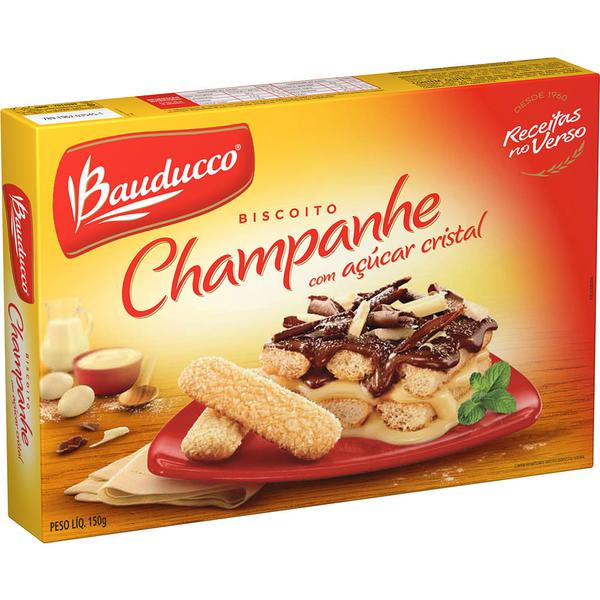 BISC BAUDUCCO CHAMPANHE C/ ACUCAR CRISTAL 150G