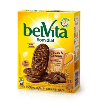 BISC BELVITA CACAU/CEREAIS  75G