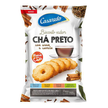 BISC CASAREDO CHA PRETO 200G