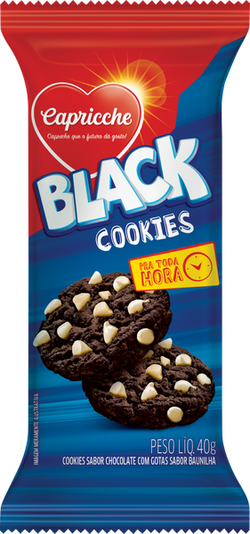 BISC COOKIES CAPRICCHE BLACK 40G