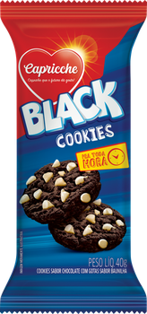 BISC COOKIES CAPRICCHE BLACK 40G