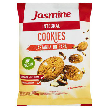 BISC COOKIES JASMINE INTEGRAL CASTANHA PARA 200G