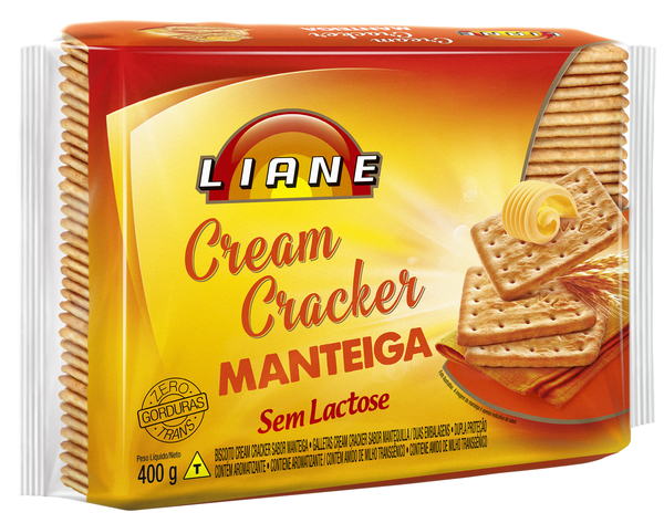 BISC CREAM CRACKER LIANE MANTEIGA S/LAC 400G