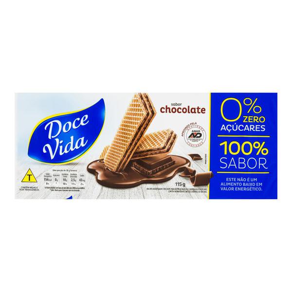 BISC DOCE VIDA DIET WAFER CHOCOLATE 115G